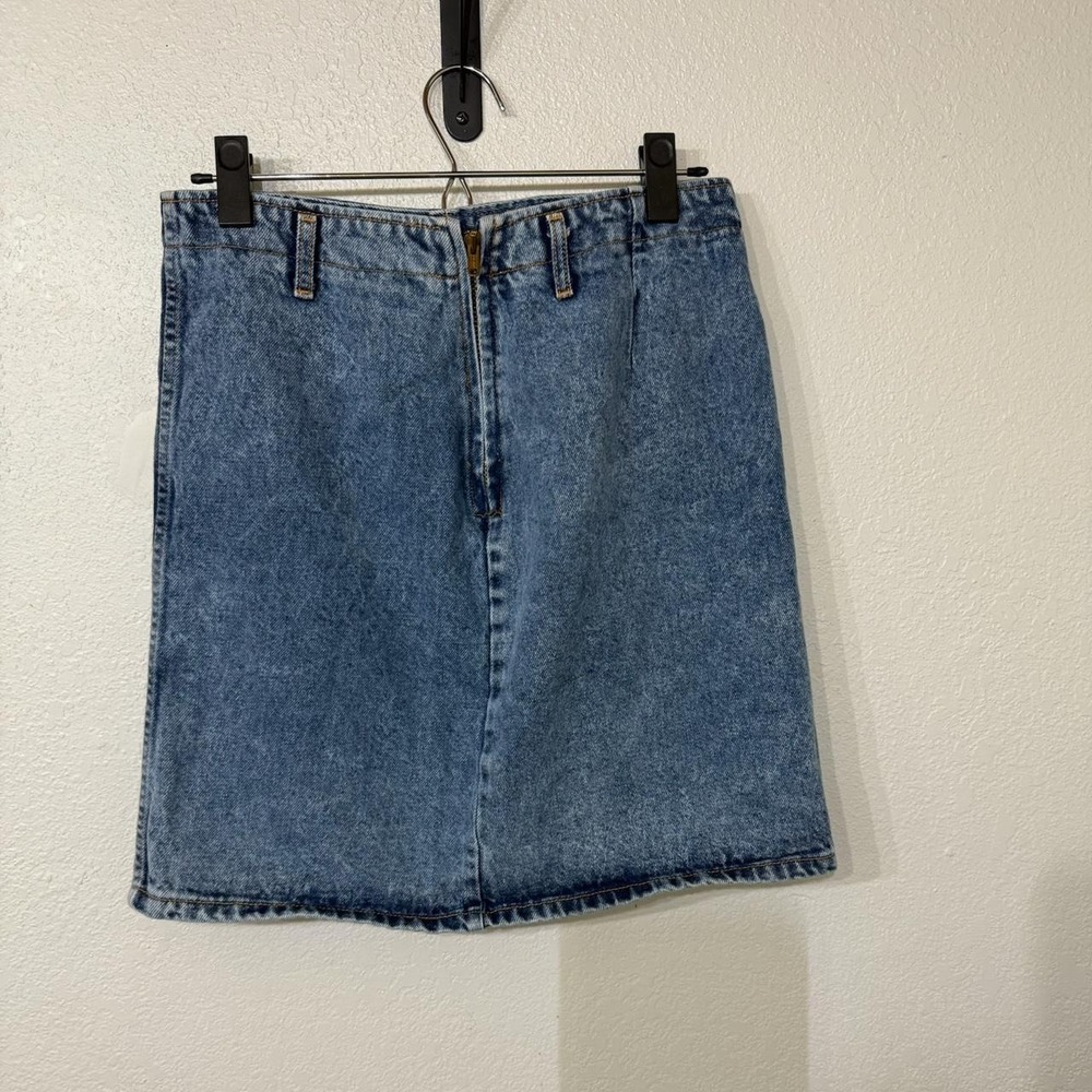 No excuses Acid wash denim skirt